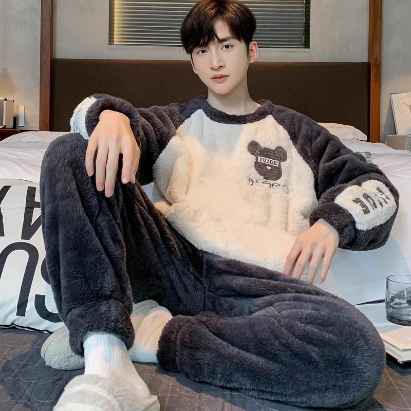 Мужской подростковый пижамный комплект из фланелевого флиса с круглым вырезом - Осень/Зима XXL 150-170 lbs
Мужской подростковый пижамный комплект из фланелевого флиса с круглым вырезом - Осень/Зима XXL 150-170 lbs