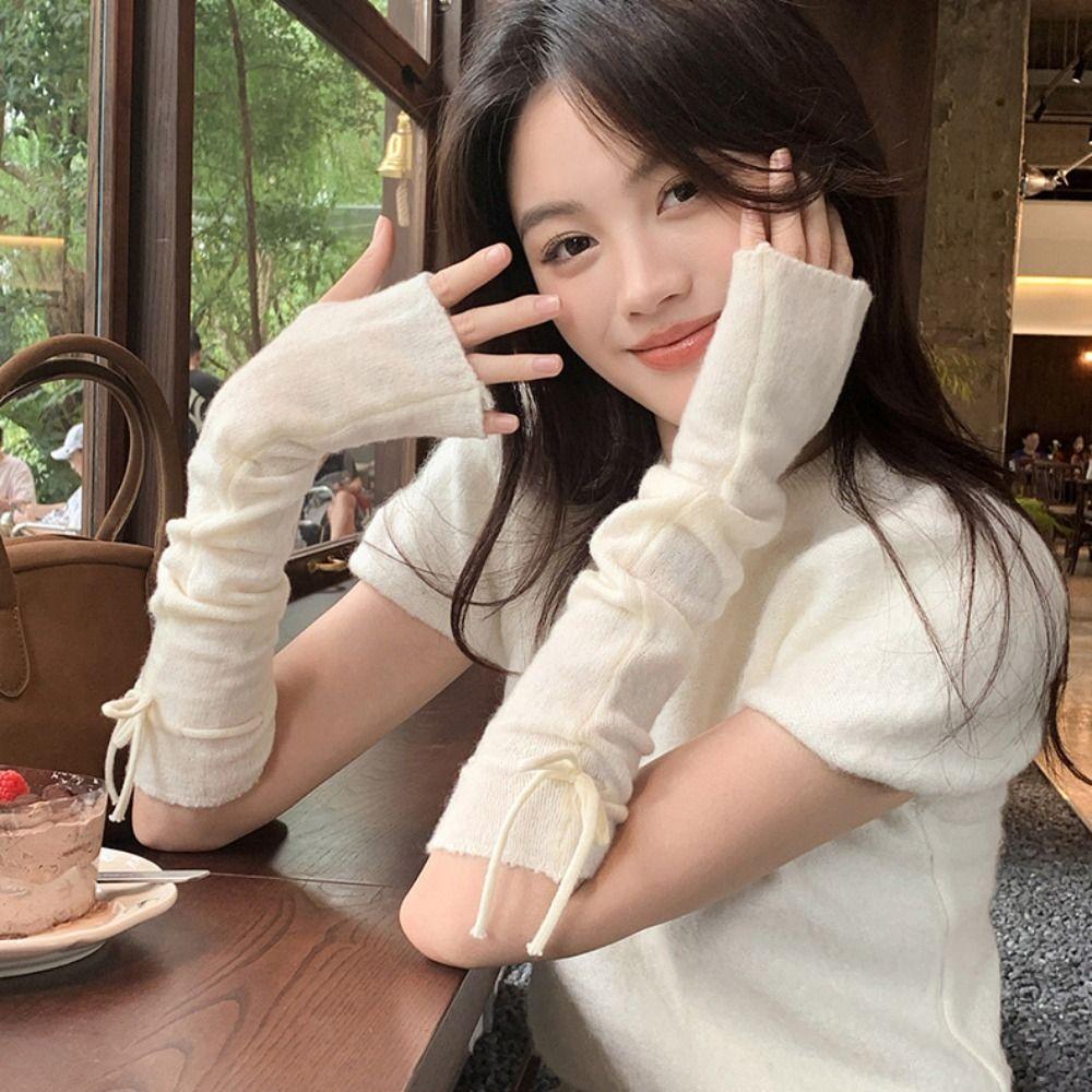 Elastic Y2k Long Mittens Korean Style Sweet Fingerless Gloves Casual Bow Arm Warmers Winter чёрный
Elastic Y2k Long Mittens Korean Style Sweet Fingerless Gloves Casual Bow Arm Warmers Winter чёрный