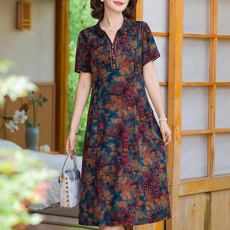 Элегантное платье для женщин винтажная одежда больших размеров повседневное с коротким рукавом летнее длинное платье 5XL
Элегантное платье для женщин винтажная одежда больших размеров повседневное с коротким рукавом летнее длинное платье 5XL