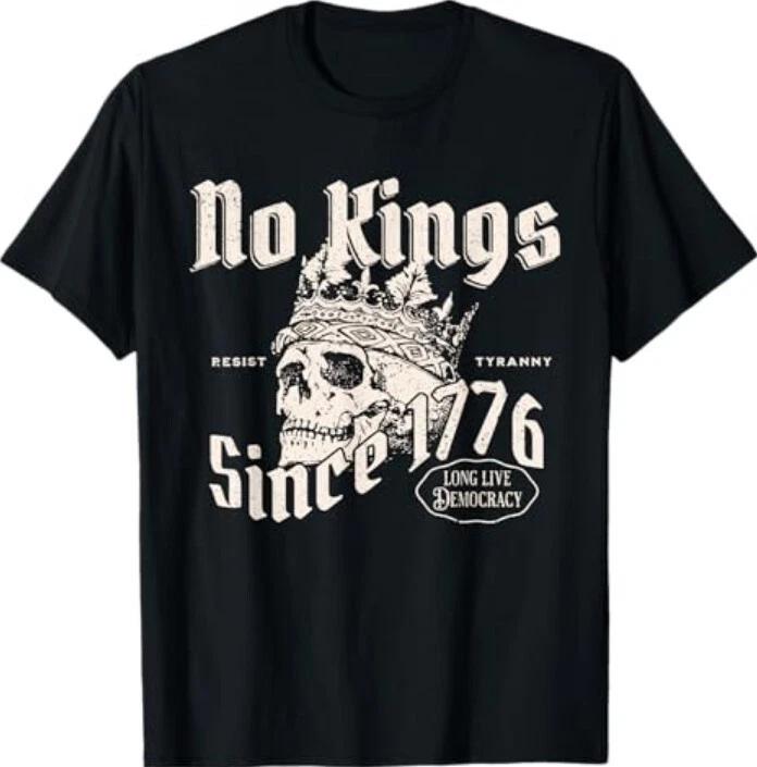 No Kings Since 1776 Skull T-Shirt 4XL
No Kings Since 1776 Skull T-Shirt 4XL