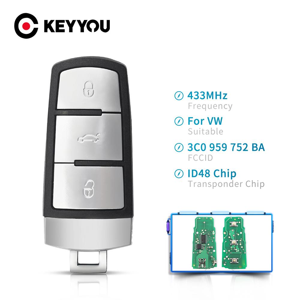 KEYYOU 3C0959752BA 3BT Keyless Uncut смарт-дистанционный брелок 433 МГц ID48 чип для автомобиля Volkswagen VW Passat B6 3C B7 Magotan CC
KEYYOU 3C0959752BA 3BT Keyless Uncut смарт-дистанционный брелок 433 МГц ID48 чип для автомобиля Volkswagen VW Passat B6 3C B7 Magotan CC