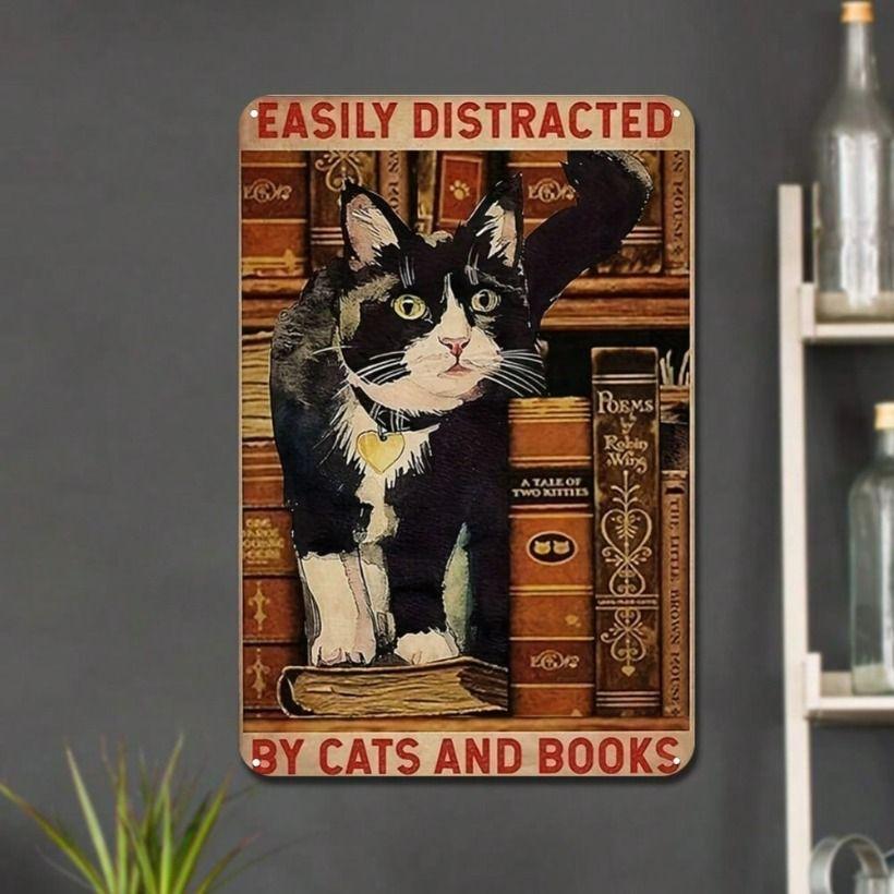 Vintage Cat Metal Poster Wall Art Bar Plate 20x3 Inch
Vintage Cat Metal Poster Wall Art Bar Plate 20x3 Inch