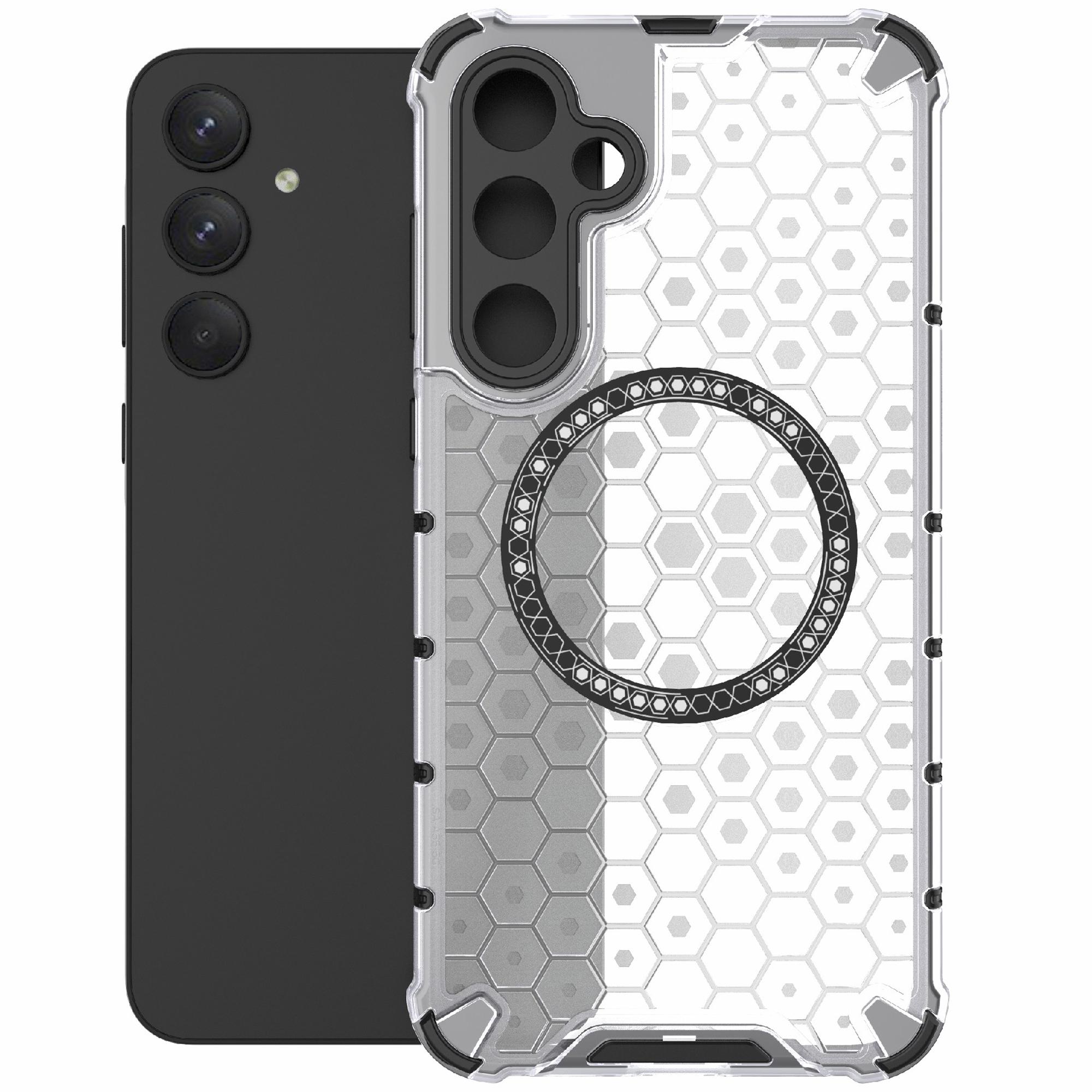 For Samsung Galaxy A55 5G Case Honeycomb Heat Dissipation TPU+PC Magnetic Phone Cover Transparent
For Samsung Galaxy A55 5G Case Honeycomb Heat Dissipation TPU+PC Magnetic Phone Cover Transparent