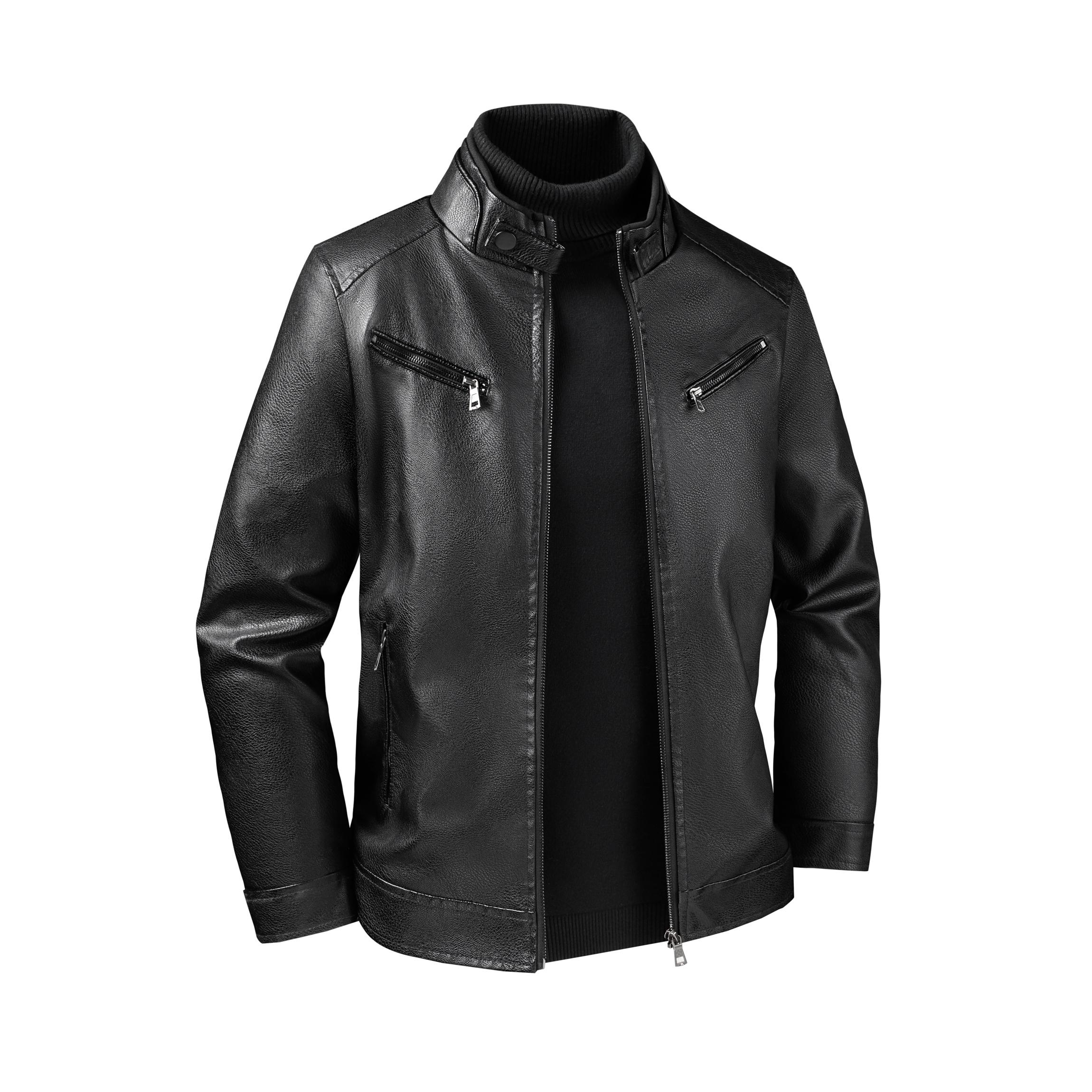 Кожаная куртка для мужчин, приталенная куртка с лацканами, модная ветрозащитная повседневная куртка большого размера для мужчин L чёрный
Кожаная куртка для мужчин, приталенная куртка с лацканами, модная ветрозащитная повседневная куртка большого размера для мужчин L чёрный