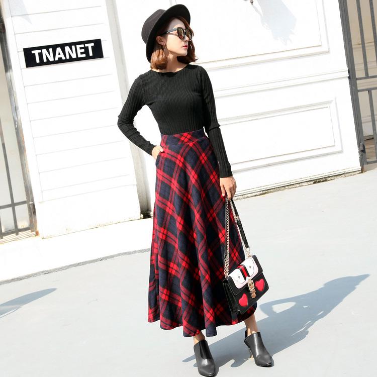 2026 Retro Preppy A-Line Woolen Plaid Skirt - High Waist, Mid-Length for Fall/Winter S красный
2026 Retro Preppy A-Line Woolen Plaid Skirt - High Waist, Mid-Length for Fall/Winter S красный