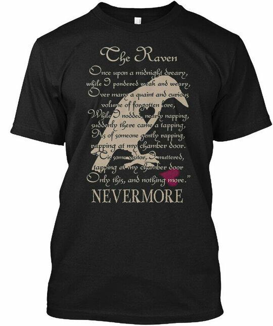 Edgar Allan Poe Raven - Once Upon A Midnight T-Shirt Made in USA Size S to 5XL Unisex T-Shirt XXXXL
Edgar Allan Poe Raven - Once Upon A Midnight T-Shirt Made in USA Size S to 5XL Unisex T-Shirt XXXXL