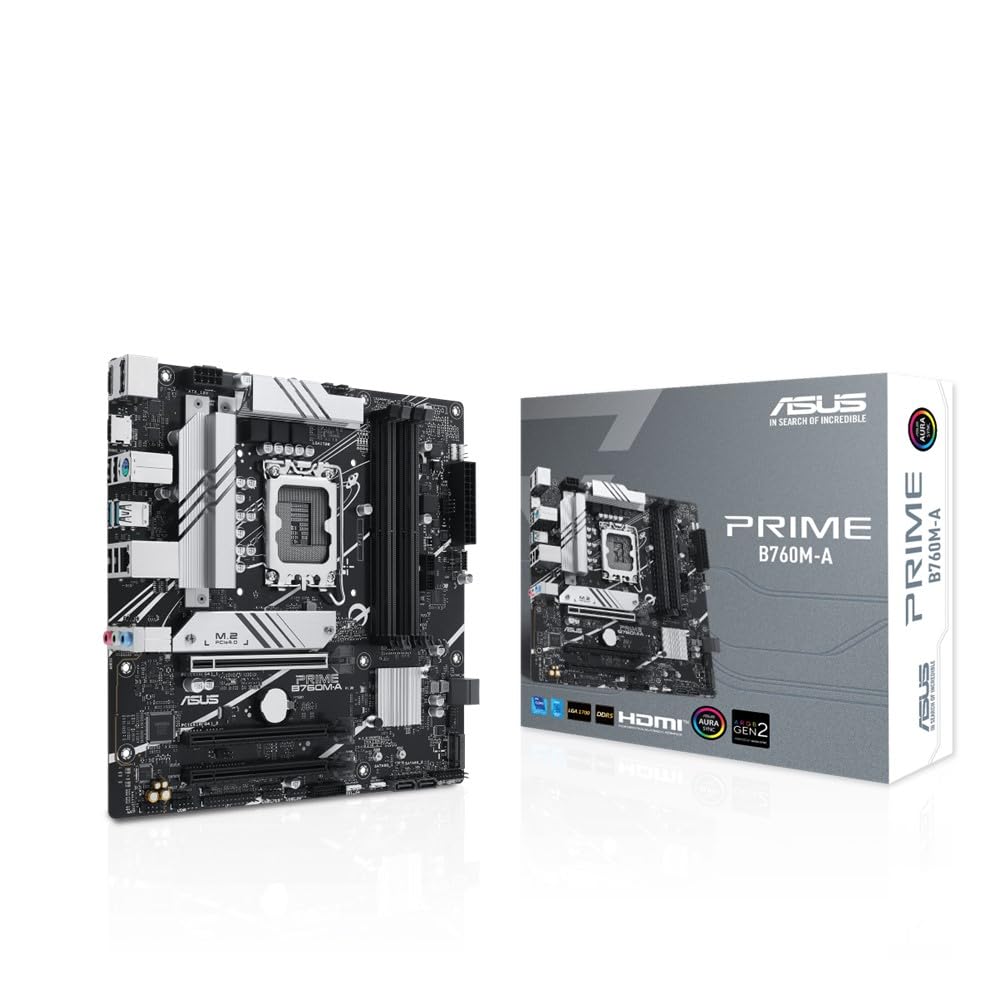 ASUS PRIME Intel покоління CPU сумісний LGA1700 B760 DDR5 mATX продукт авторизованого дистриб ютора B760M-A 14-й/13-й/12-й материнська плата/побутовий
ASUS PRIME Intel покоління CPU сумісний LGA1700 B760 DDR5 mATX продукт авторизованого дистриб ютора B760M-A 14-й/13-й/12-й материнська плата/побутовий