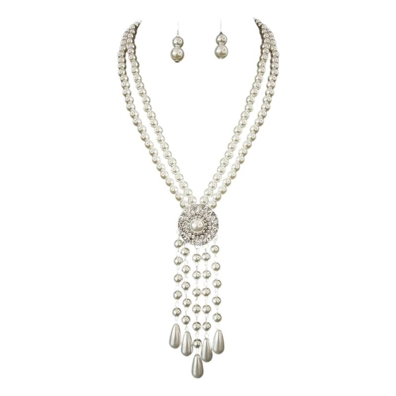 Elegant Teardrop Faux Sphere Necklace And Earrings Set Lightweight Jewelry For Women Perfect Present For Birthdays Anniversaries 1
Elegant Teardrop Faux Sphere Necklace And Earrings Set Lightweight Jewelry For Women Perfect Present For Birthdays Anniversaries 1