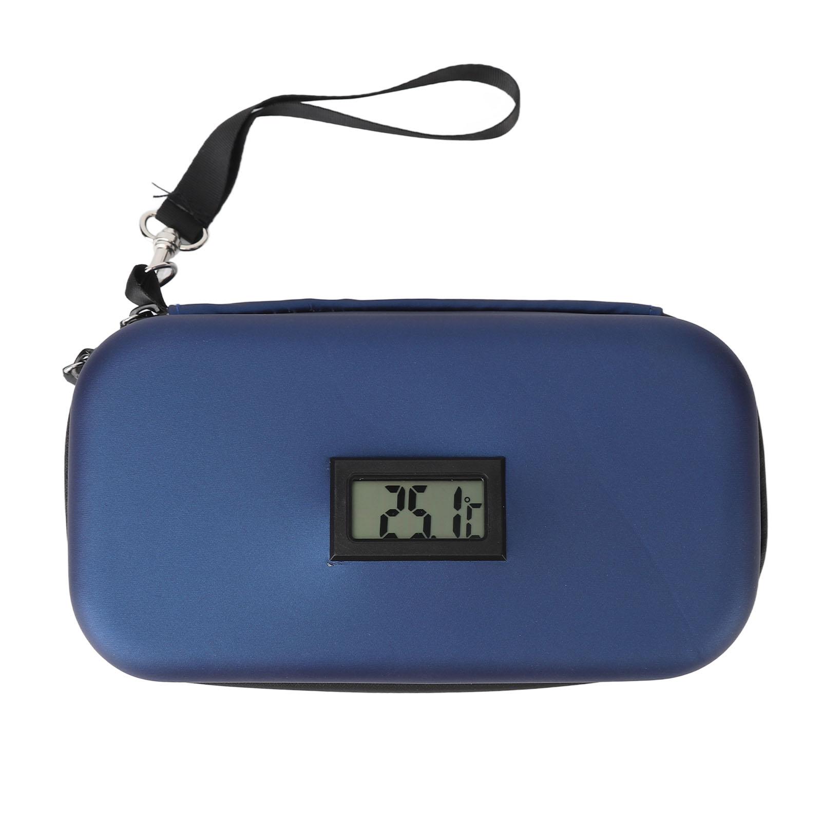 Insulin Cooler Bag Heat Insulation Temperature Display Diabetic Supplies Travel Case for Skin Care Product
Insulin Cooler Bag Heat Insulation Temperature Display Diabetic Supplies Travel Case for Skin Care Product