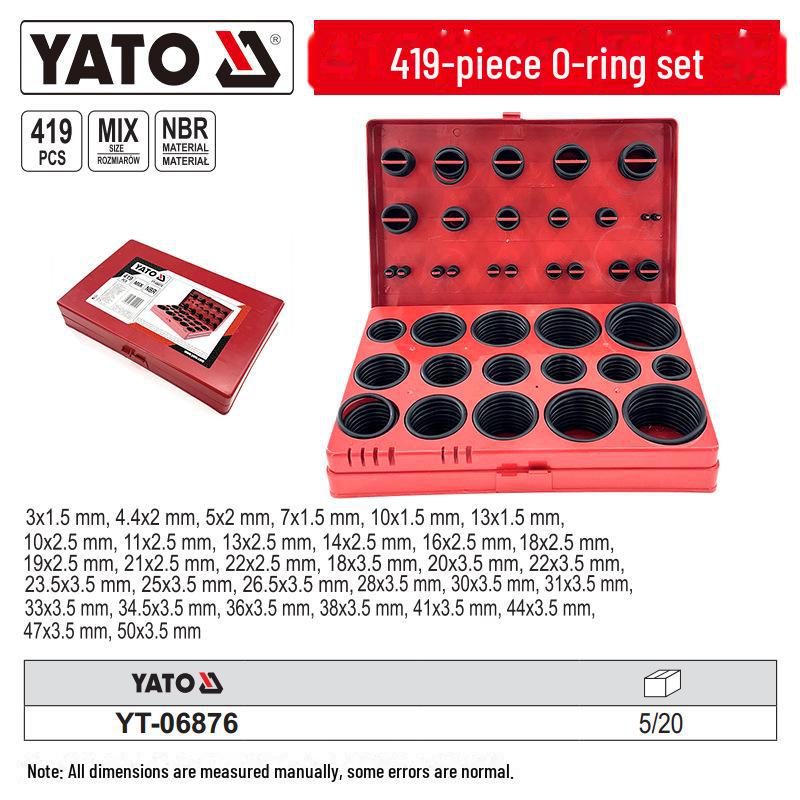 Гумові компоненти YATO: Амортизуючі прокладки, ущільнювальні кільця, сальники, прокладки та ущільнювальні кільця YT-06876
Гумові компоненти YATO: Амортизуючі прокладки, ущільнювальні кільця, сальники, прокладки та ущільнювальні кільця YT-06876