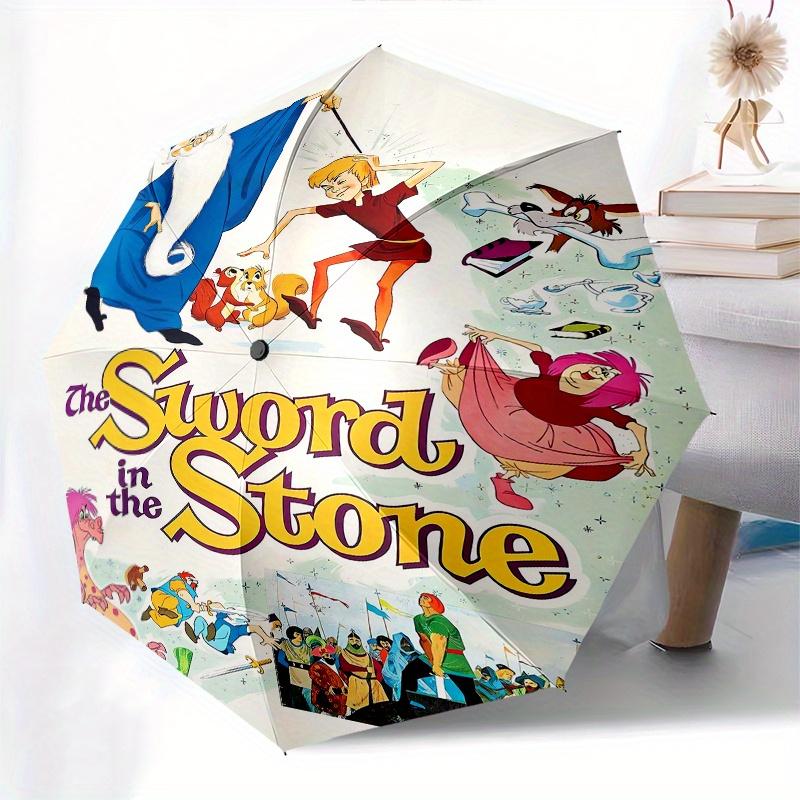 The Sword in the Stone Automatic Folding Cartoon Umbrella - 3 Folding Design, Vivid Cartoon Pattern, Suitable for Outdoor Activities, A Gift
The Sword in the Stone Automatic Folding Cartoon Umbrella - 3 Folding Design, Vivid Cartoon Pattern, Suitable for Outdoor Activities, A Gift