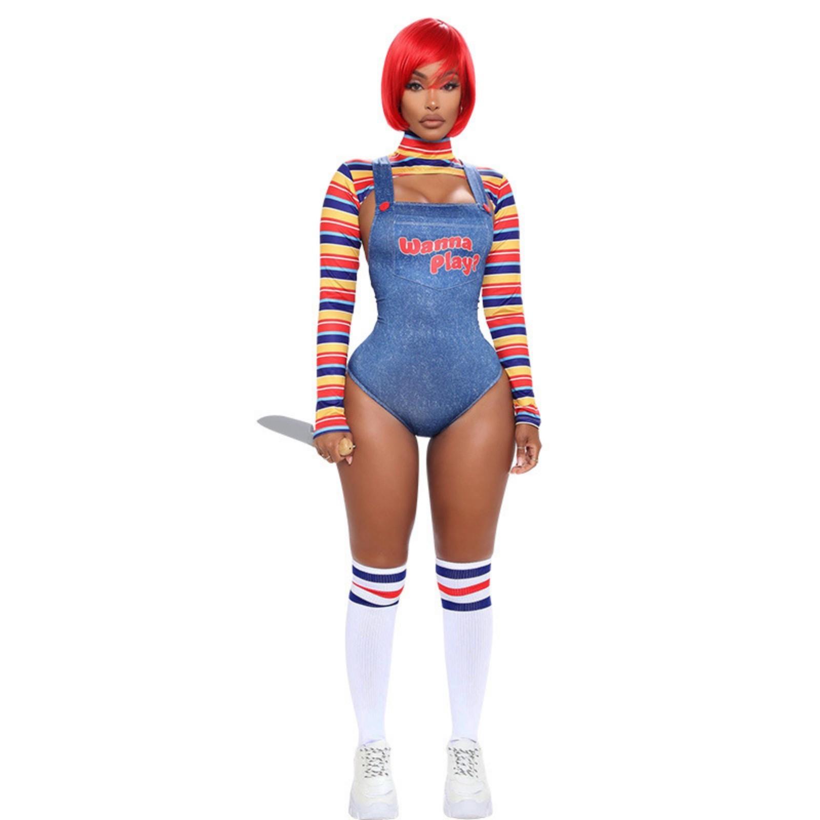 Костюм сексуальный облегающий женский куклы ужасов на Хэллоуин M
Костюм сексуальный облегающий женский куклы ужасов на Хэллоуин M