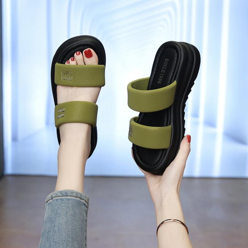 Модные женские шлепанцы на танкетке с открытым носком, уличные повседневные шлепанцы с круглым носком, летние уличные пляжные туфли, модные тапочки для женщин 34 зелёный
Модные женские шлепанцы на танкетке с открытым носком, уличные повседневные шлепанцы с круглым носком, летние уличные пляжные туфли, модные тапочки для женщин 34 зелёный