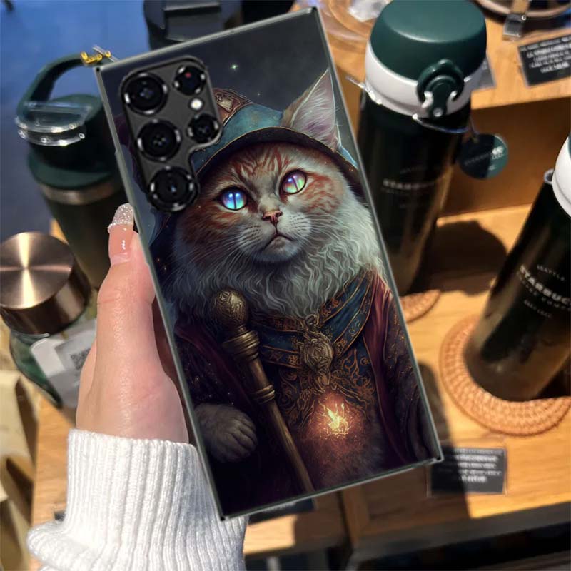 Halloween Magic Cat Cases Phone Case for Samsung Galaxy S26 Ultra S25 Edge S24 S23 FE S21 Plus S20 S22 S10 Cover TPU Capa Shell Samsung S25 Ultra
Halloween Magic Cat Cases Phone Case for Samsung Galaxy S26 Ultra S25 Edge S24 S23 FE S21 Plus S20 S22 S10 Cover TPU Capa Shell Samsung S25 Ultra