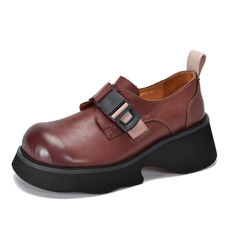 Johnature туфли-лодочки на толстой подошве, легкая женская обувь на платформе из натуральной кожи с круглым носком в стиле ретро 37 кофейный
Johnature туфли-лодочки на толстой подошве, легкая женская обувь на платформе из натуральной кожи с круглым носком в стиле ретро 37 кофейный