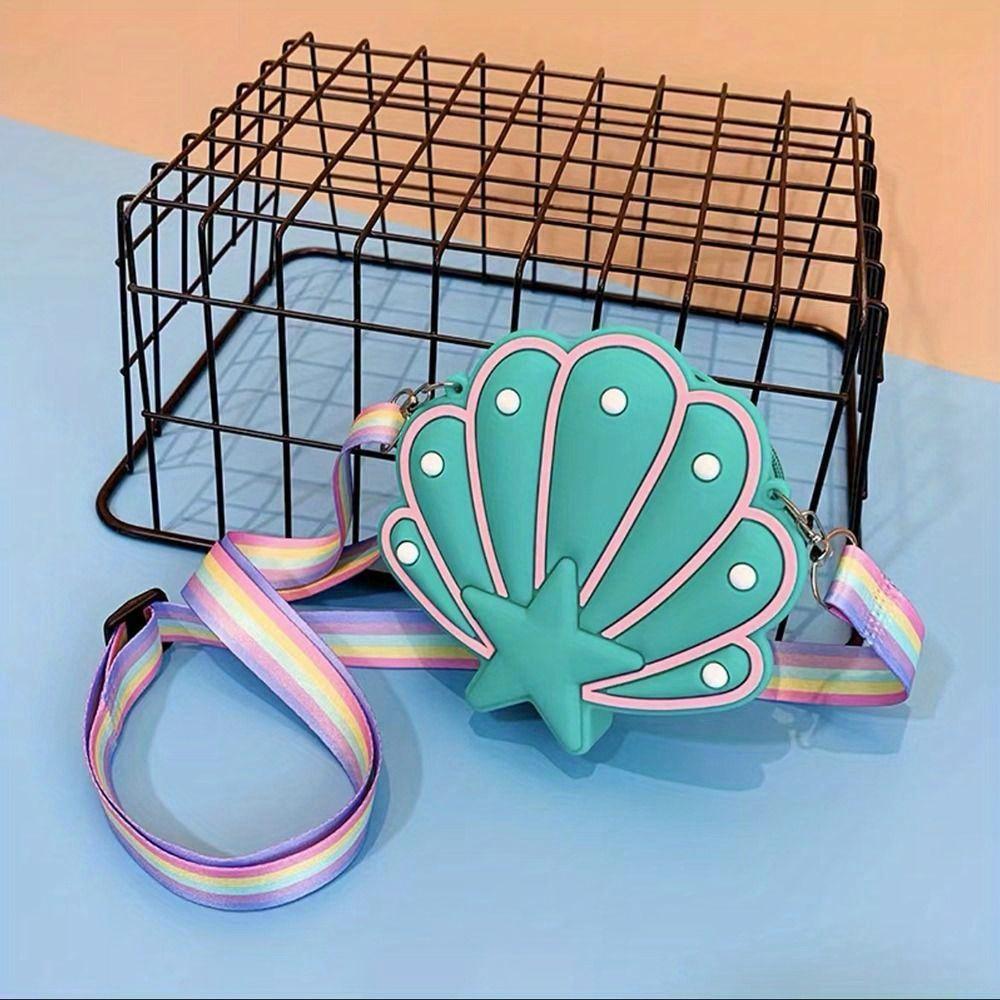 Силиконовая ракушка в форме дизайна Премиум-сумки из пузырчатой оболочки Сумка для монет Игрушка-сжиматель Универсальная сумка через плечо для девочек зелёный
Силиконовая ракушка в форме дизайна Премиум-сумки из пузырчатой оболочки Сумка для монет Игрушка-сжиматель Универсальная сумка через плечо для девочек зелёный