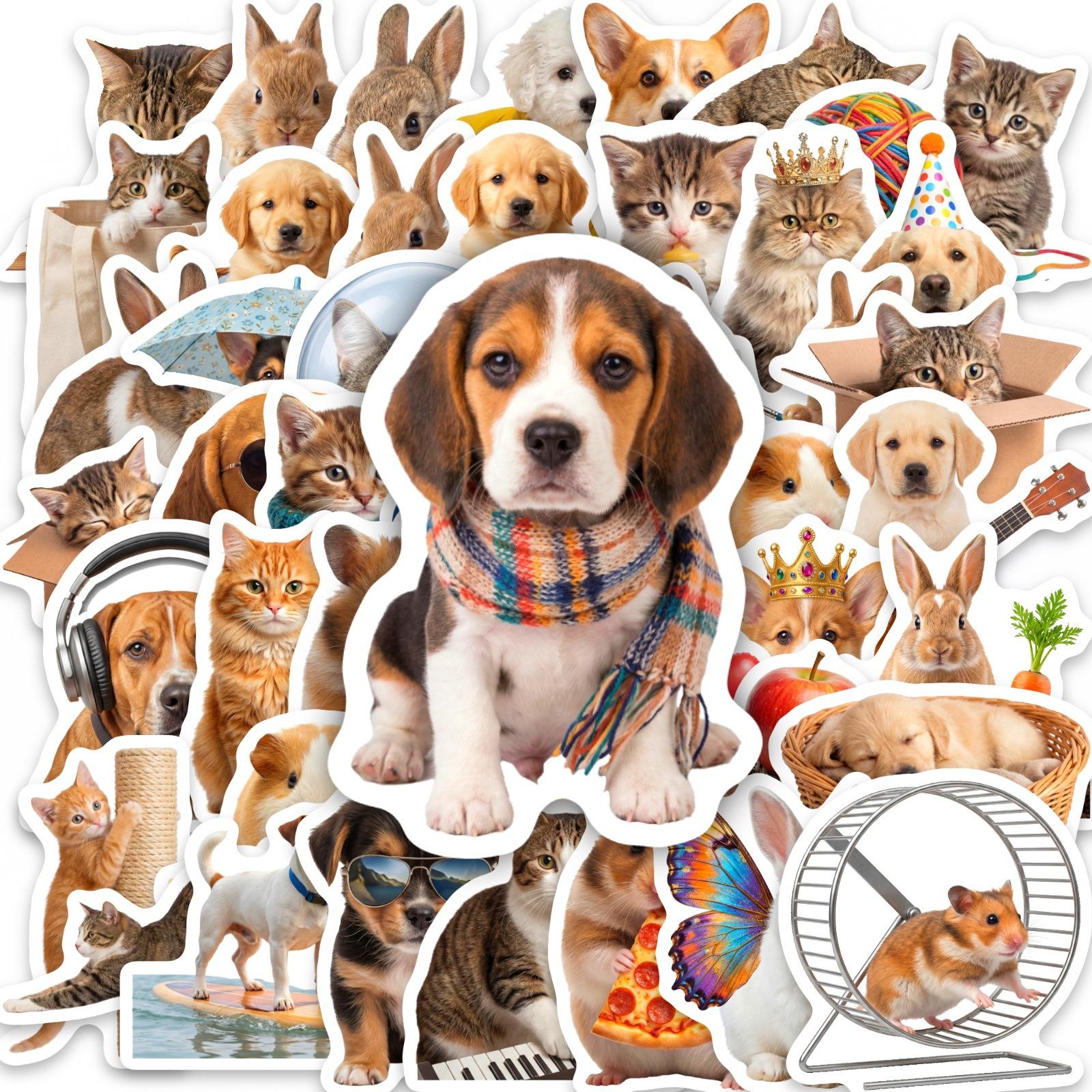 50 Cute Little Animals Sticker Set, Cat, Dog, Rabbit, Hedgehog, Hamster Suitcase, Notebook Decorative Stickers, In Stock.
50 Cute Little Animals Sticker Set, Cat, Dog, Rabbit, Hedgehog, Hamster Suitcase, Notebook Decorative Stickers, In Stock.