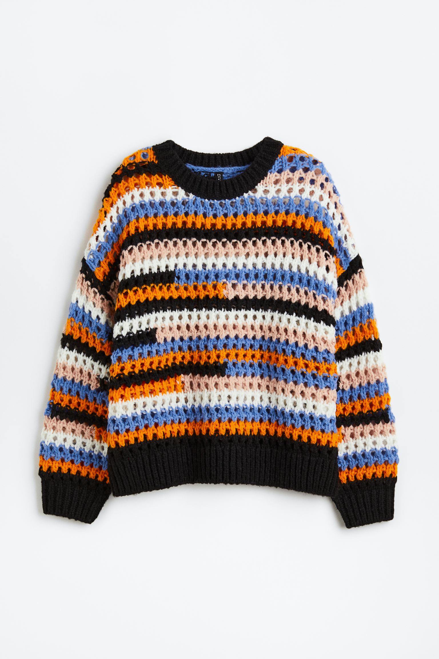 Hole-knit jumper