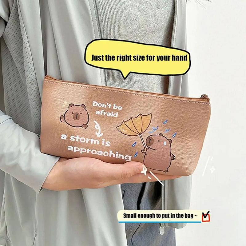 Capybara Pen Bag Ins High Appearance Level Student Stationery Bag Pencil Case Cartoon Capybara Pen Bag Stationery Storage Bag
Capybara Pen Bag Ins High Appearance Level Student Stationery Bag Pencil Case Cartoon Capybara Pen Bag Stationery Storage Bag