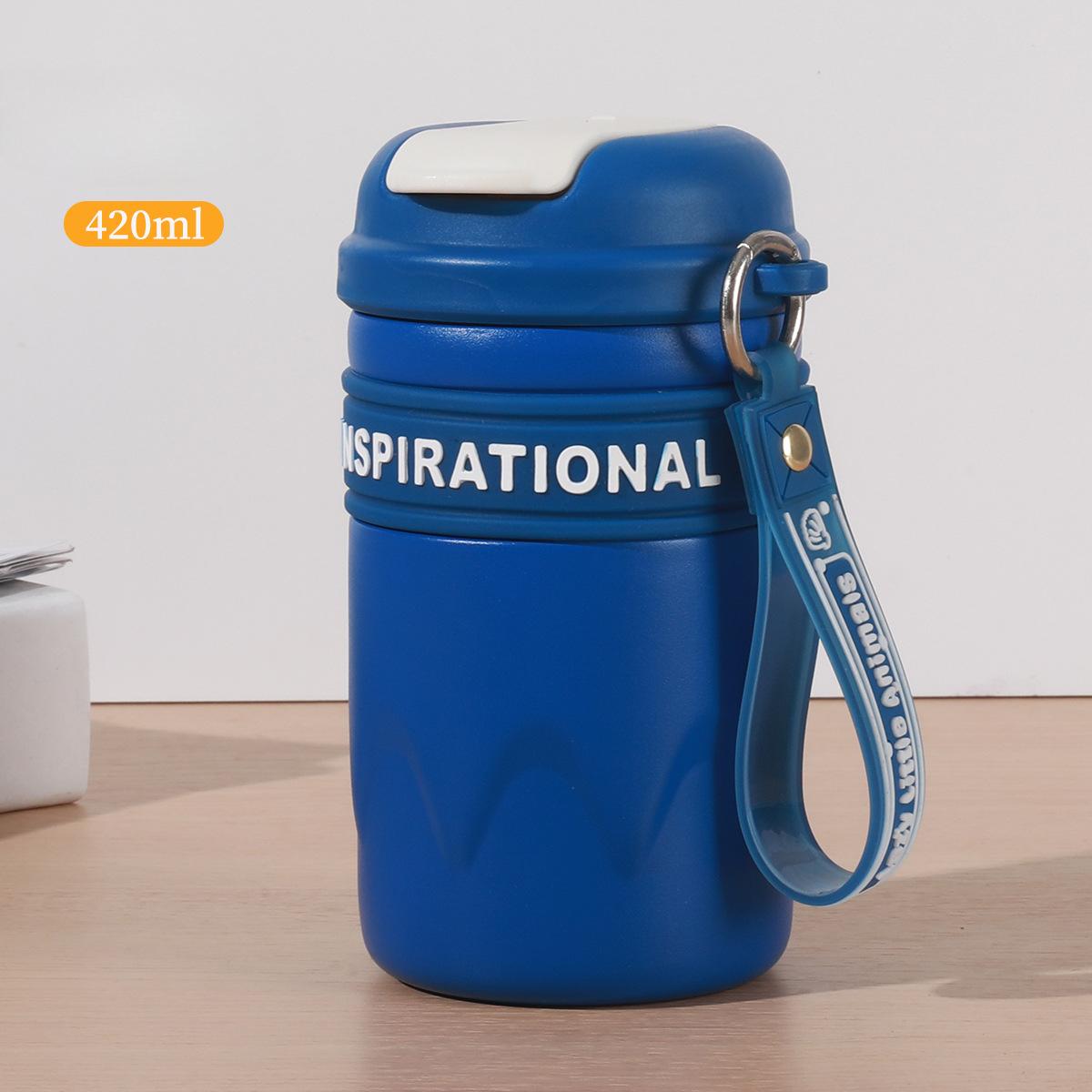 Новая портативная кофейная чашка из нержавеющей стали 316 с высококачественной студенческой портативной чашкой-термосом со стаканом воды. 420ml синий
Новая портативная кофейная чашка из нержавеющей стали 316 с высококачественной студенческой портативной чашкой-термосом со стаканом воды. 420ml синий