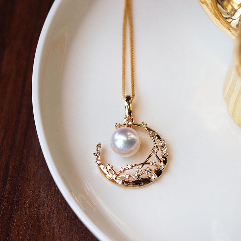 S925 Sterling Silver Moon Pearl Pendant Necklace: Light Luxury Design for Women 925 Silver
S925 Sterling Silver Moon Pearl Pendant Necklace: Light Luxury Design for Women 925 Silver