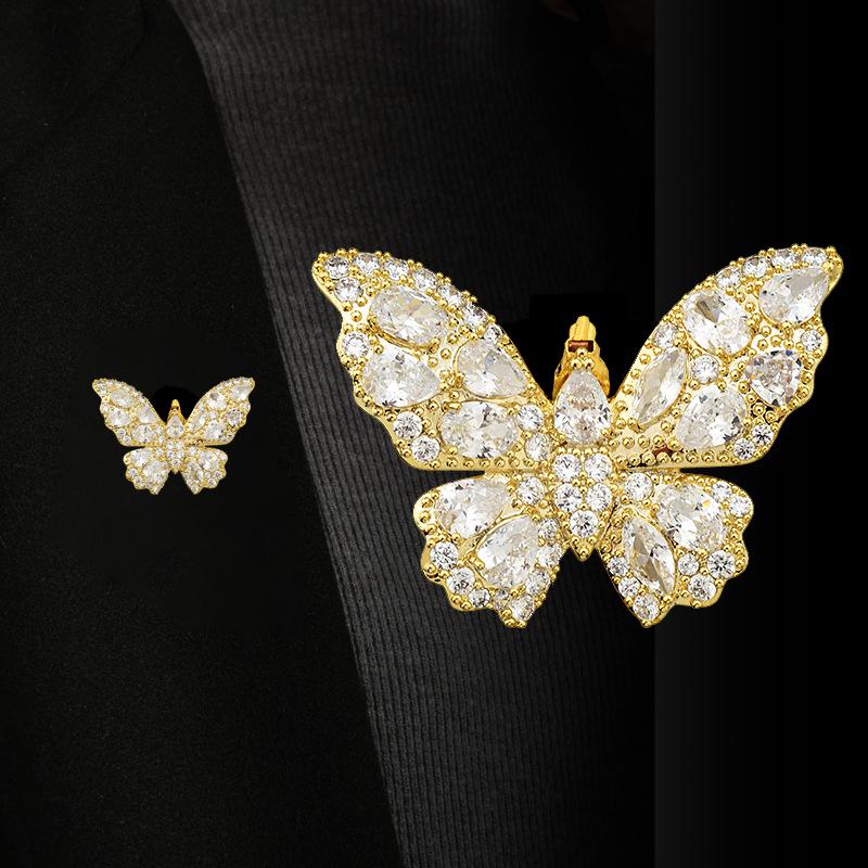Elegant Crystal Butterfly Brooch for Women - High-End Suit Accessory, Coat Decoration, and Stylish Collar Pin
Elegant Crystal Butterfly Brooch for Women - High-End Suit Accessory, Coat Decoration, and Stylish Collar Pin