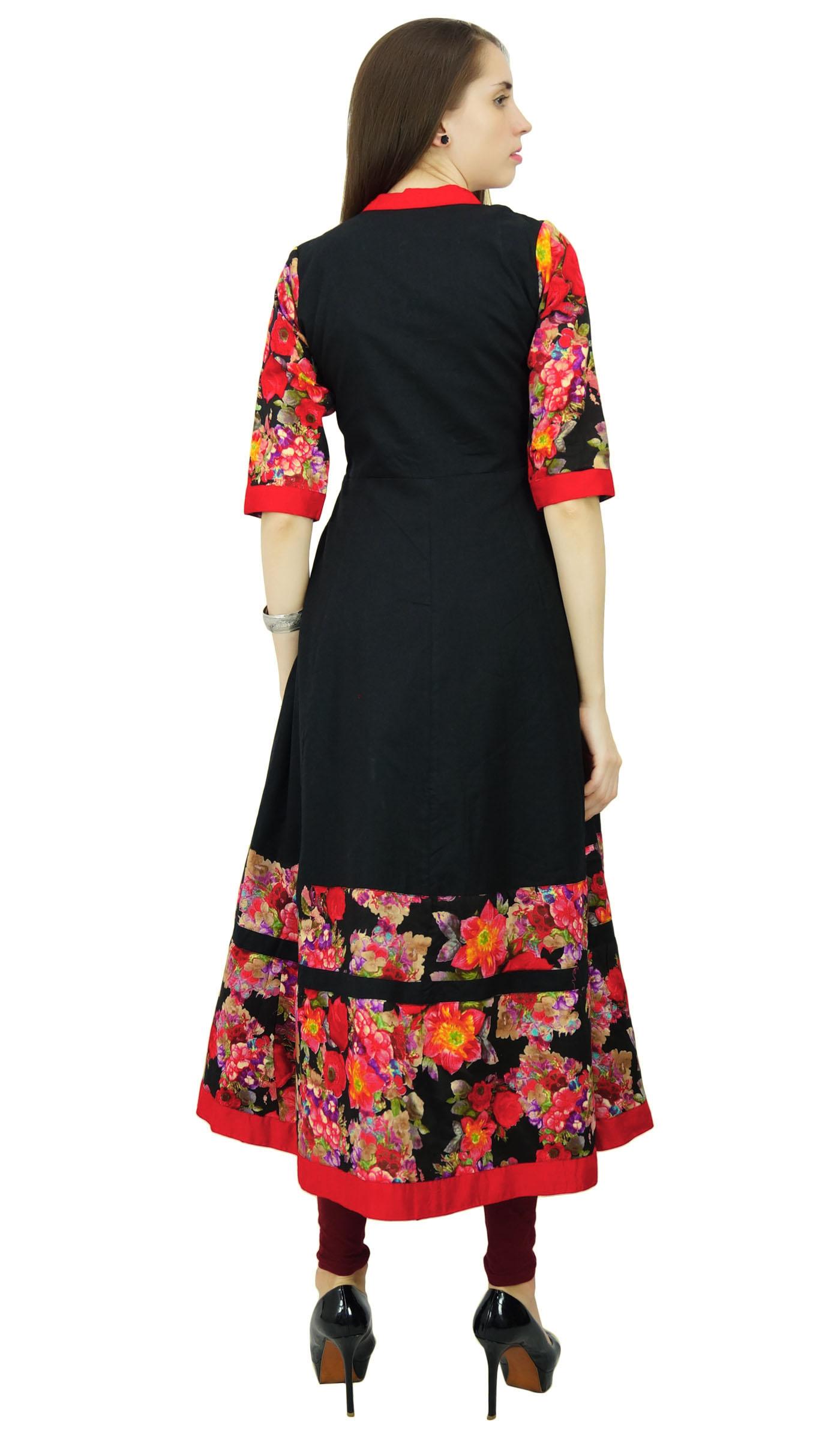 Phagun Цветочный узор Kurta Хлопок Anarkali Этническое дизайнерское платье Kurti 10 чёрный
Phagun Цветочный узор Kurta Хлопок Anarkali Этническое дизайнерское платье Kurti 10 чёрный