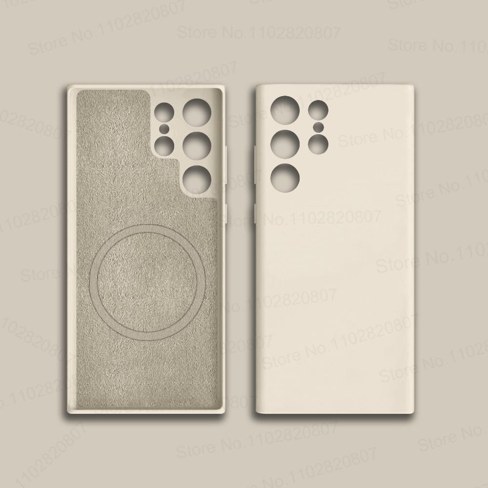 Модернизированный жидкий силикон для магнитного чехла Magsafe для Samsung Galaxy S24 S23 S22 Ultra S21 FE, чехлы для беспроводной зарядки, мягкий чехол
Модернизированный жидкий силикон для магнитного чехла Magsafe для Samsung Galaxy S24 S23 S22 Ultra S21 FE, чехлы для беспроводной зарядки, мягкий чехол
