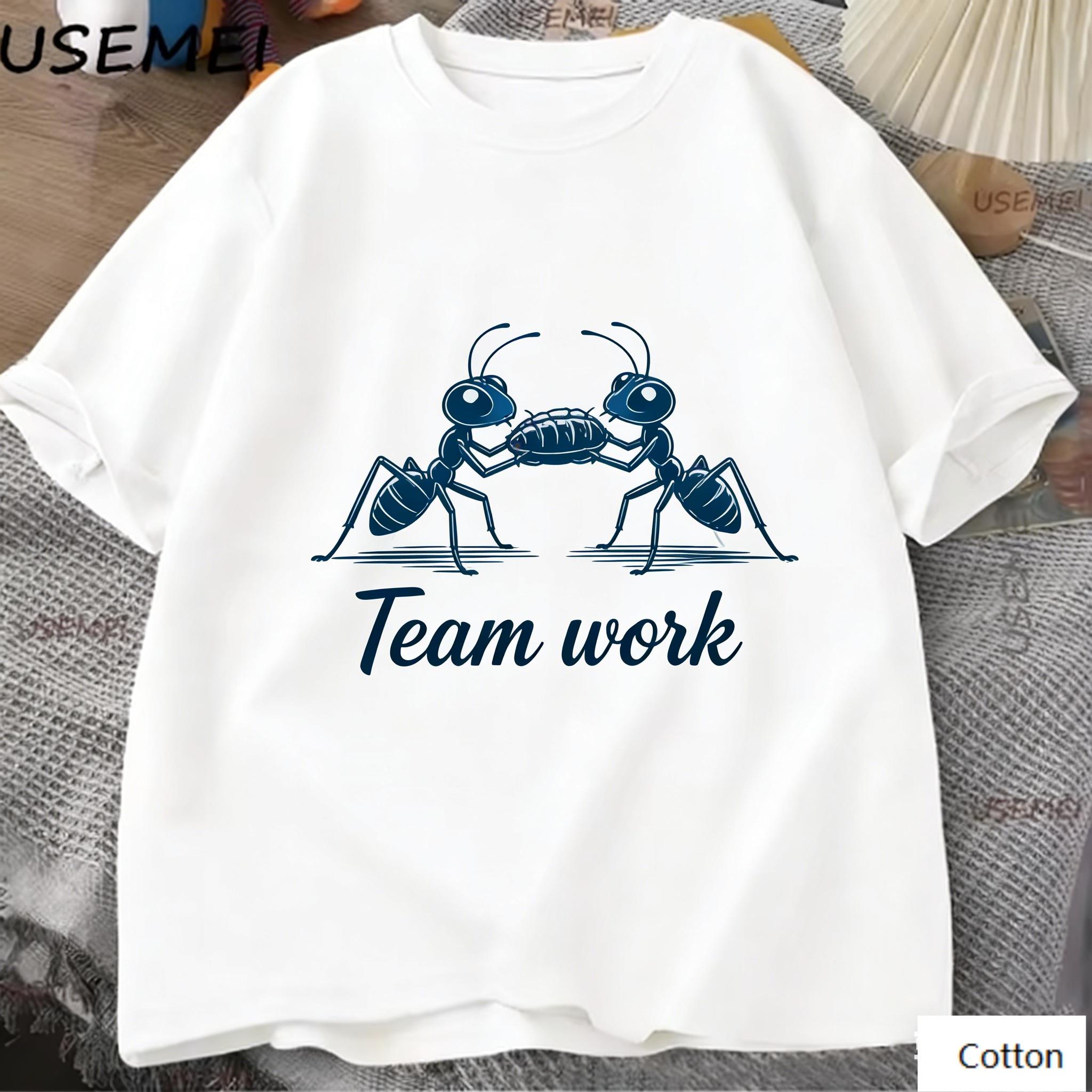 Oversized TShirt with Team Work Ant Graphic Loose Streetwear Style Soft Breathable Fabric Classic Crew Neck for Casual M
Oversized TShirt with Team Work Ant Graphic Loose Streetwear Style Soft Breathable Fabric Classic Crew Neck for Casual M