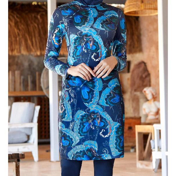 Скромный мусульманский женский купальник из двух частей с принтом листьев и бабочек, синий, купальный костюм с полной защитой, пляжная одежда, комплект купальника буркини, многоцветный 5XL
Скромный мусульманский женский купальник из двух частей с принтом листьев и бабочек, синий, купальный костюм с полной защитой, пляжная одежда, комплект купальника буркини, многоцветный 5XL