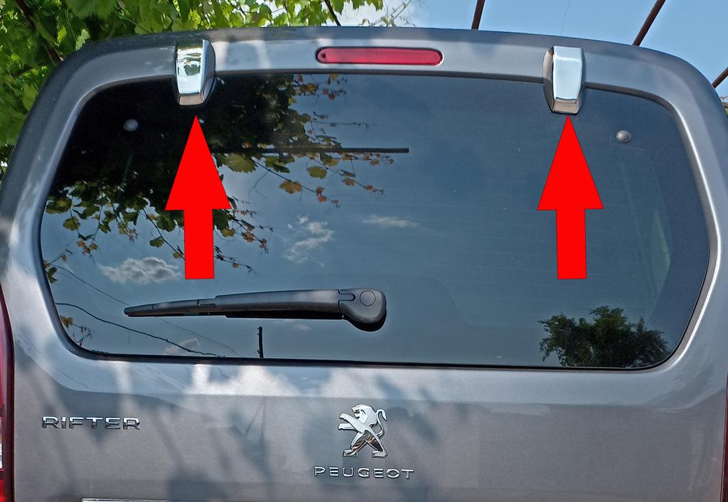Covers on rear door hinge (2 pcs, stainless steel) for Peugeot Partner/Rifter 2019-
Covers on rear door hinge (2 pcs, stainless steel) for Peugeot Partner/Rifter 2019-