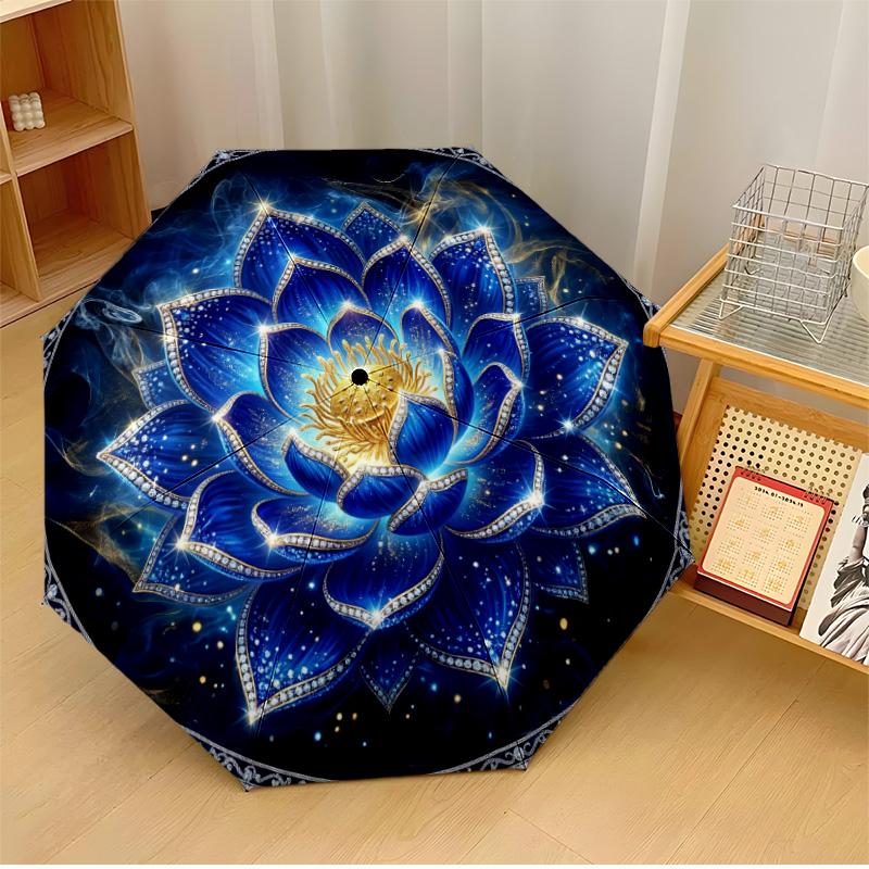 Cosmic Lotus Mandala Art Printed umbrella windproof folding umbrella portable sun and rain umbrella suitable for gifting
Cosmic Lotus Mandala Art Printed umbrella windproof folding umbrella portable sun and rain umbrella suitable for gifting