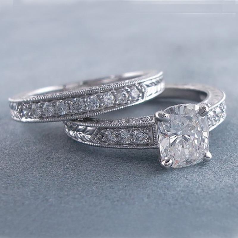 Huajie 2Pcs/set Silver Sparking Cubic Square Zirconia Women s Wedding Rings Sets Engagement Bride Trendy 10 срібний
Huajie 2Pcs/set Silver Sparking Cubic Square Zirconia Women s Wedding Rings Sets Engagement Bride Trendy 10 срібний