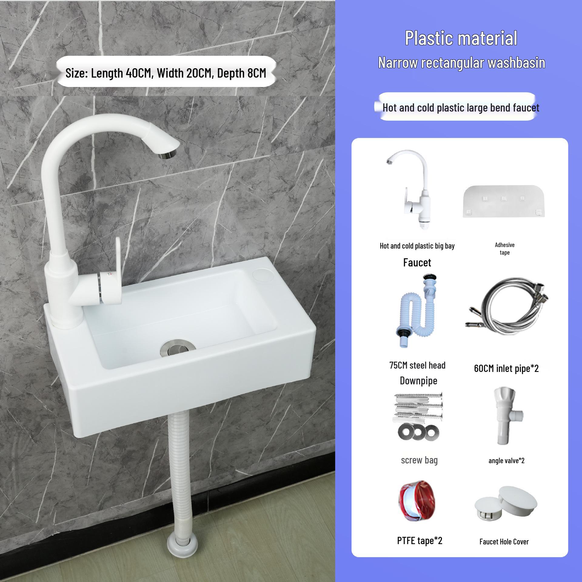 Компактная прямоугольная настенная раковина для небольших помещений
Компактная прямоугольная настенная раковина для небольших помещений