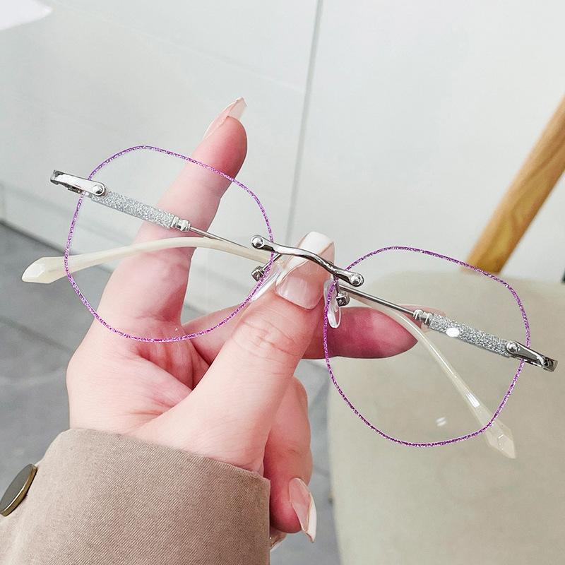 0 To+4.0 Women s Frameless Reading Glasses Anti Blue Light Polygonal Presbyopic Glasses Anti Fatigue Computer Glasses 2.5
0 To+4.0 Women s Frameless Reading Glasses Anti Blue Light Polygonal Presbyopic Glasses Anti Fatigue Computer Glasses 2.5