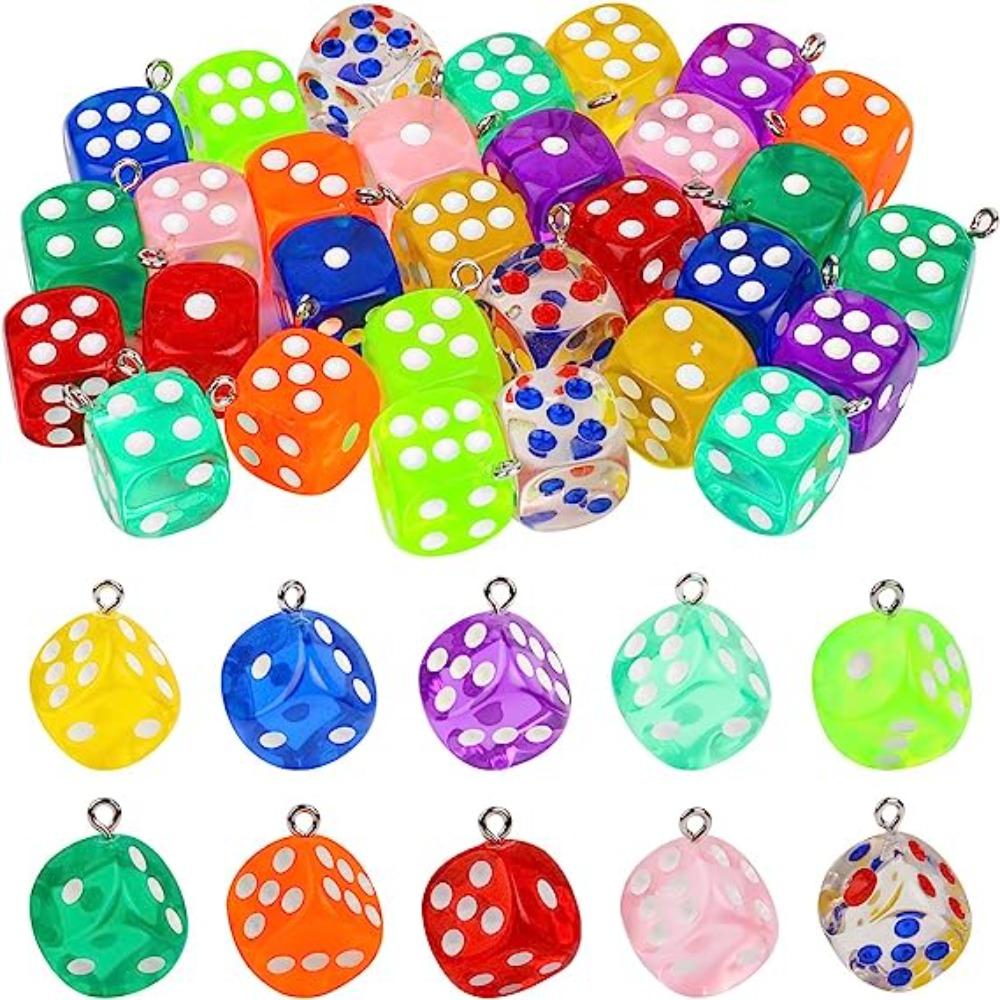 colorful Dice Pendant resin dangle for Necklace Earrings decoration for jewelry making charms
colorful Dice Pendant resin dangle for Necklace Earrings decoration for jewelry making charms