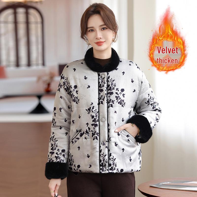 Mom s Winter Velvet Thickened Jacket: Stylish Padded Outerwear for Middle-aged Women 5XL (145-165 jin)
Mom s Winter Velvet Thickened Jacket: Stylish Padded Outerwear for Middle-aged Women 5XL (145-165 jin)
