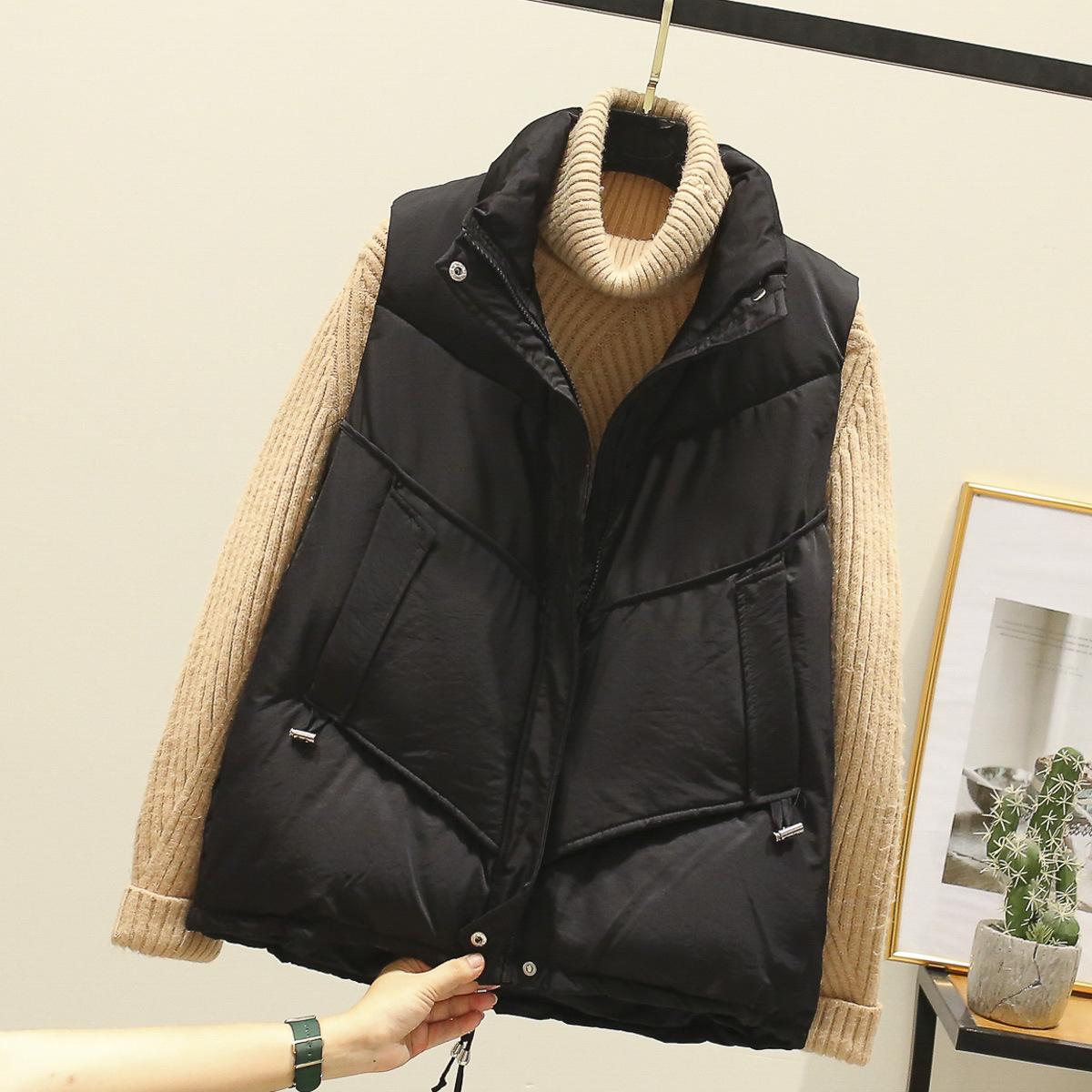 Короткий пуховый хлопковый новый универсальный жилет на осень и зиму свободный жилет из хлопка XL чёрный
Короткий пуховый хлопковый новый универсальный жилет на осень и зиму свободный жилет из хлопка XL чёрный