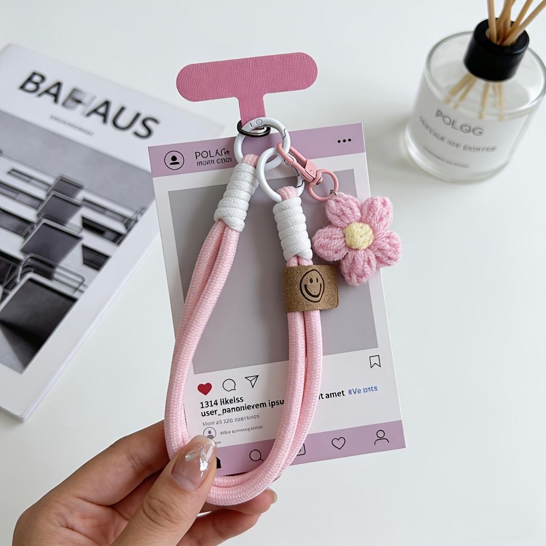Handwoven Phone Lanyard with flower keychain, detachable ring design. Universal anti-loss strap for phone cases, bags, cards and outdoor use.
Handwoven Phone Lanyard with flower keychain, detachable ring design. Universal anti-loss strap for phone cases, bags, cards and outdoor use.