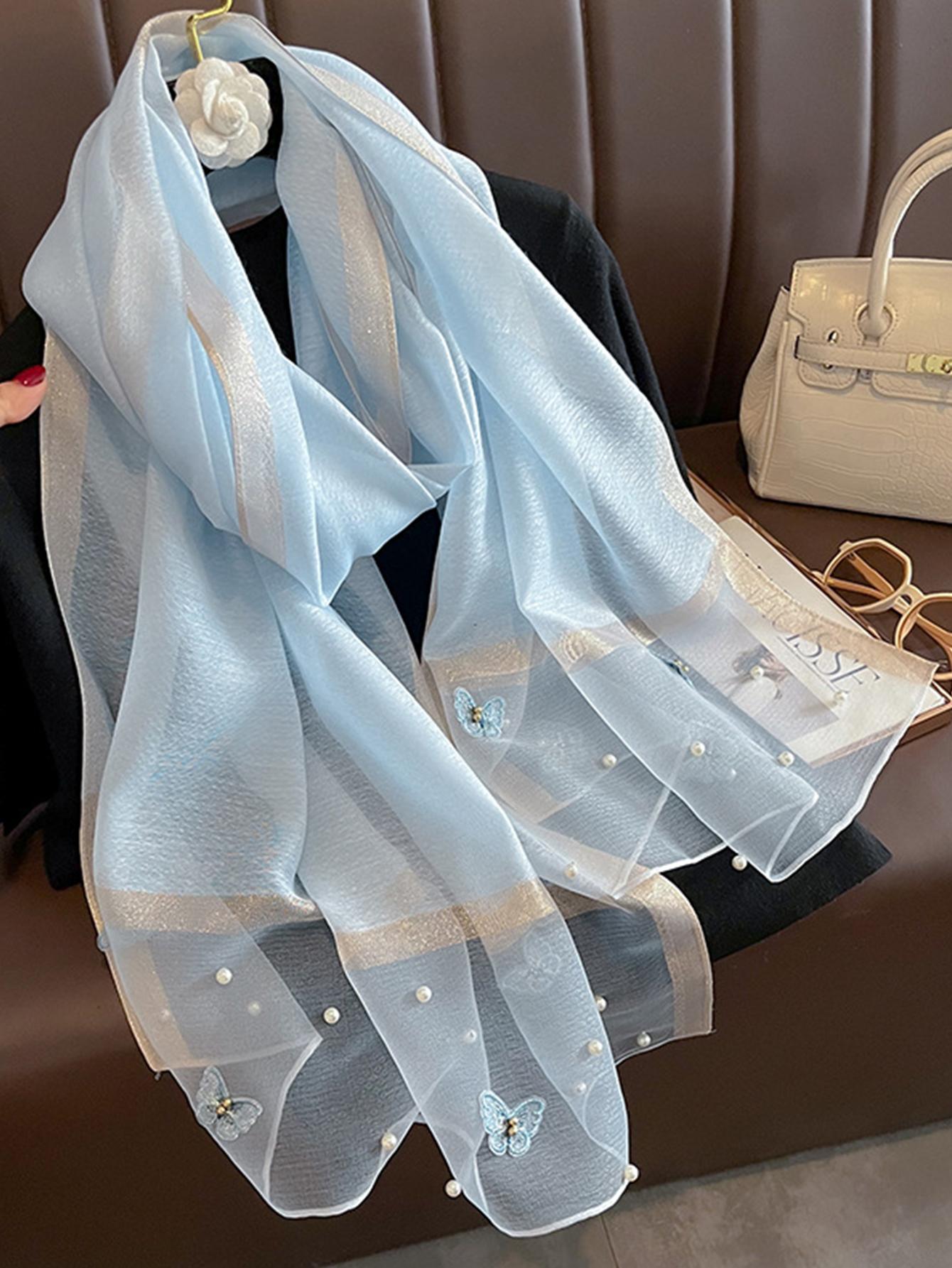 Fashion Floral Design Embroidery Silk Scarf Women Hijab Female Foulard Pashmina Long Beach Stoles Shawl Wrap Scarves Bandana 75x190cm небо синє кольору
Fashion Floral Design Embroidery Silk Scarf Women Hijab Female Foulard Pashmina Long Beach Stoles Shawl Wrap Scarves Bandana 75x190cm небо синє кольору