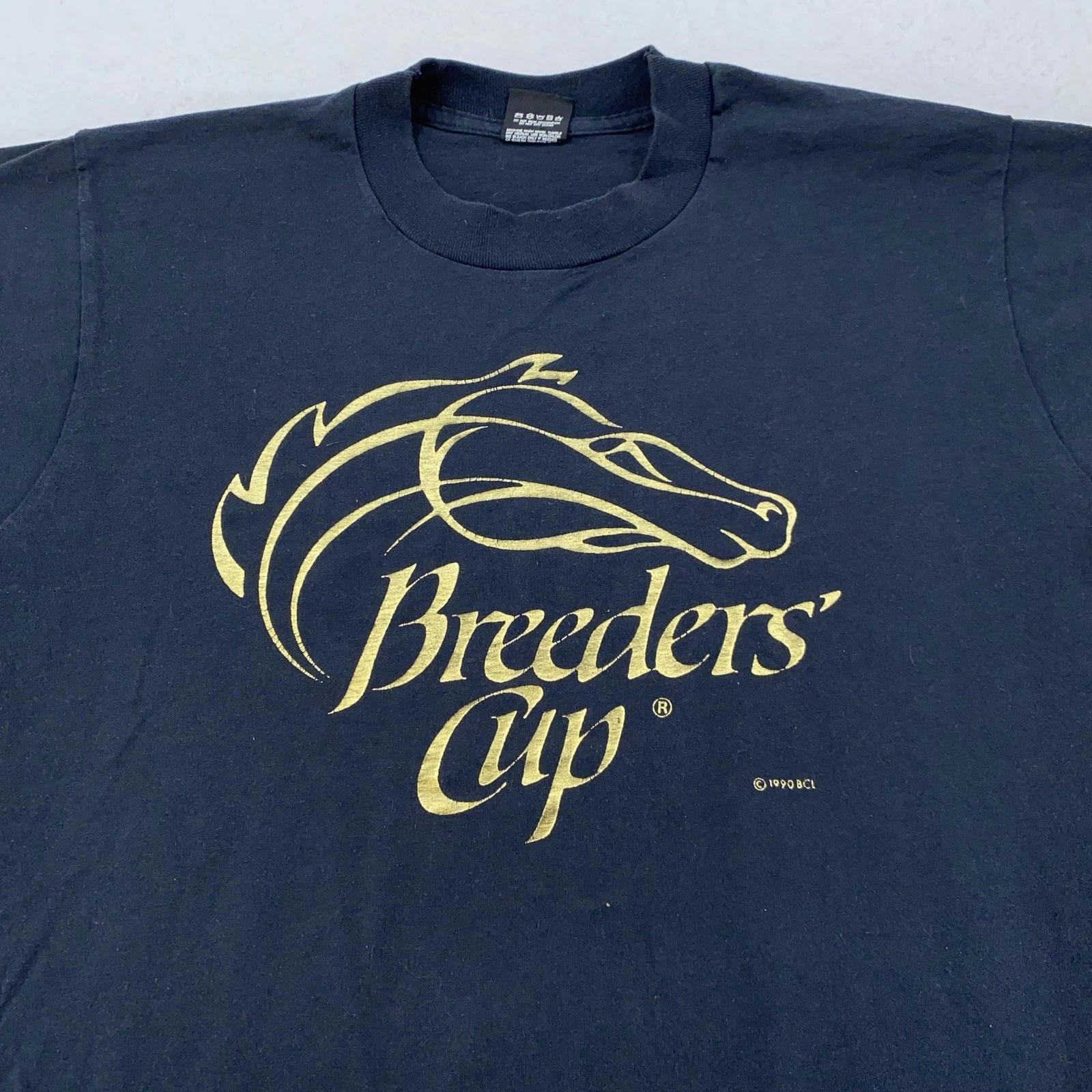 Vintage Breeders Cup Shirt Mens Medium Black Horse Racing Tee 90s Made in USA 2XL
Vintage Breeders Cup Shirt Mens Medium Black Horse Racing Tee 90s Made in USA 2XL