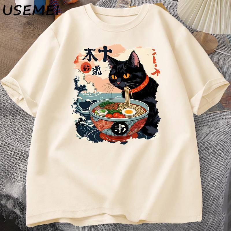 Summer Round Neck 3D Japanese Anime Lamian Noodles Cat Print Top Fashionable Casual Short Sleeved Men s T-shirts S хакі
Summer Round Neck 3D Japanese Anime Lamian Noodles Cat Print Top Fashionable Casual Short Sleeved Men s T-shirts S хакі