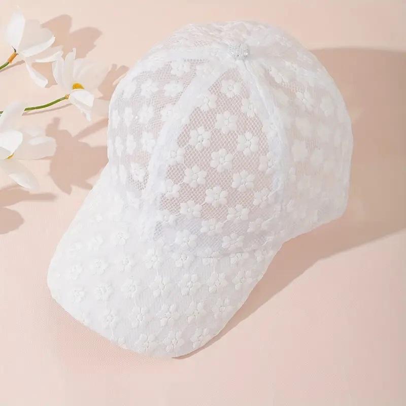 Women s Floral Lace Baseball Cap Adjustable Sun Protection Breathable Hat Polyester Fabric, Hand Wash or Dry Clean, Non-Stretch Adjustable білий
Women s Floral Lace Baseball Cap Adjustable Sun Protection Breathable Hat Polyester Fabric, Hand Wash or Dry Clean, Non-Stretch Adjustable білий