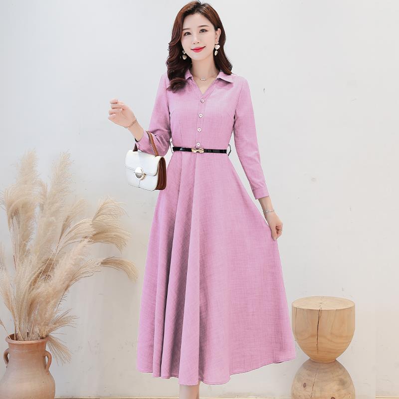 Autumn 2025 Long-Sleeve Cotton-Linen Dress: Slimming, Stylish, Solid Color, Women s Fashion. L
Autumn 2025 Long-Sleeve Cotton-Linen Dress: Slimming, Stylish, Solid Color, Women s Fashion. L