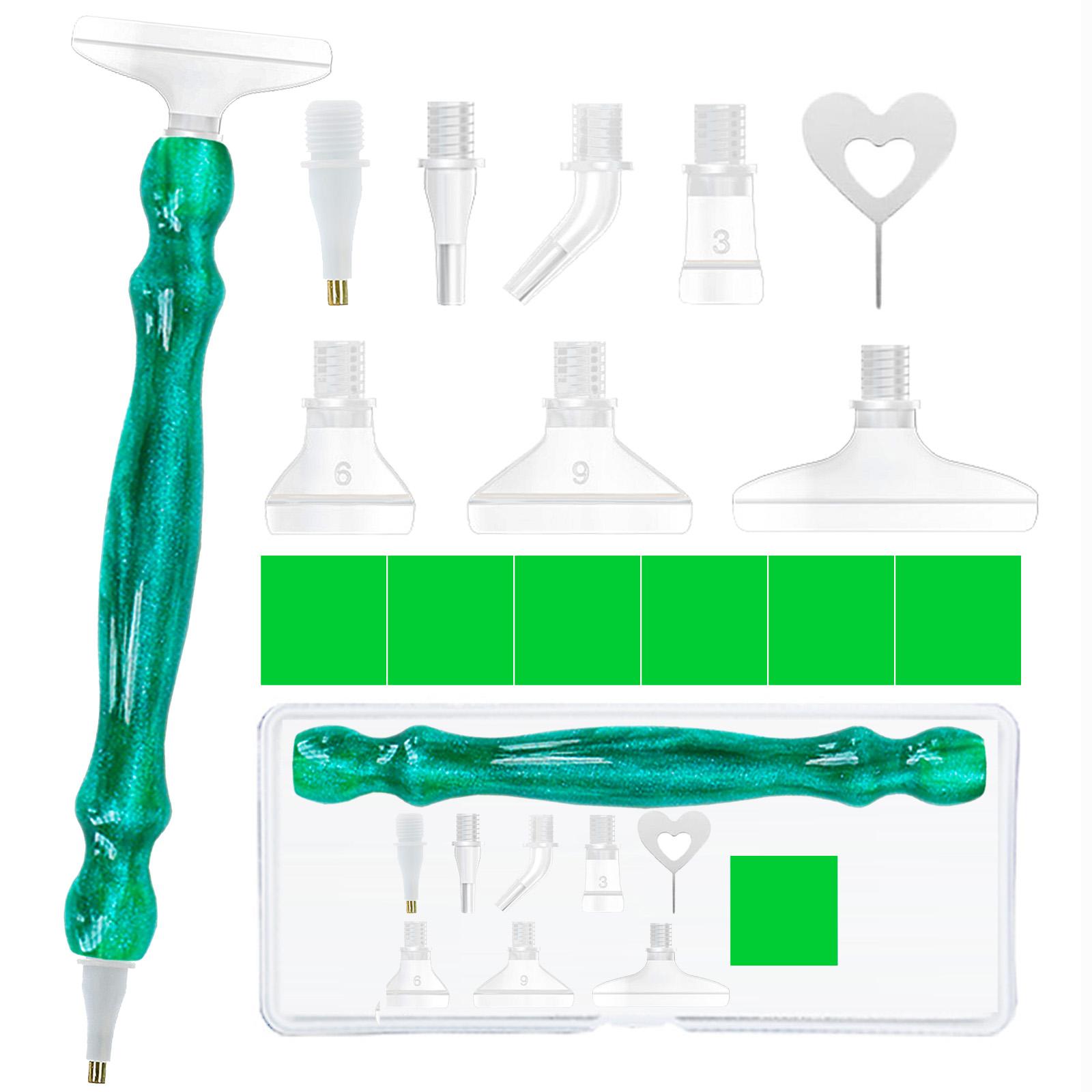 16pcs 5D Diamond Painting Pen Kit, 7 Plastic Screw Thread Tips, 6 Painting Waxes, 1 Resin Art Pens, Multi-Placer Tips
16pcs 5D Diamond Painting Pen Kit, 7 Plastic Screw Thread Tips, 6 Painting Waxes, 1 Resin Art Pens, Multi-Placer Tips