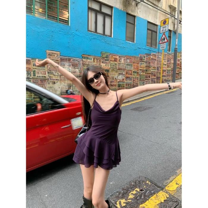 Temperament Celebrity Royal Sister Sense Suspender Skirt Design Sense Niche Spice Girl Sexy Cake Dress Summer New S фиолетовый
Temperament Celebrity Royal Sister Sense Suspender Skirt Design Sense Niche Spice Girl Sexy Cake Dress Summer New S фиолетовый