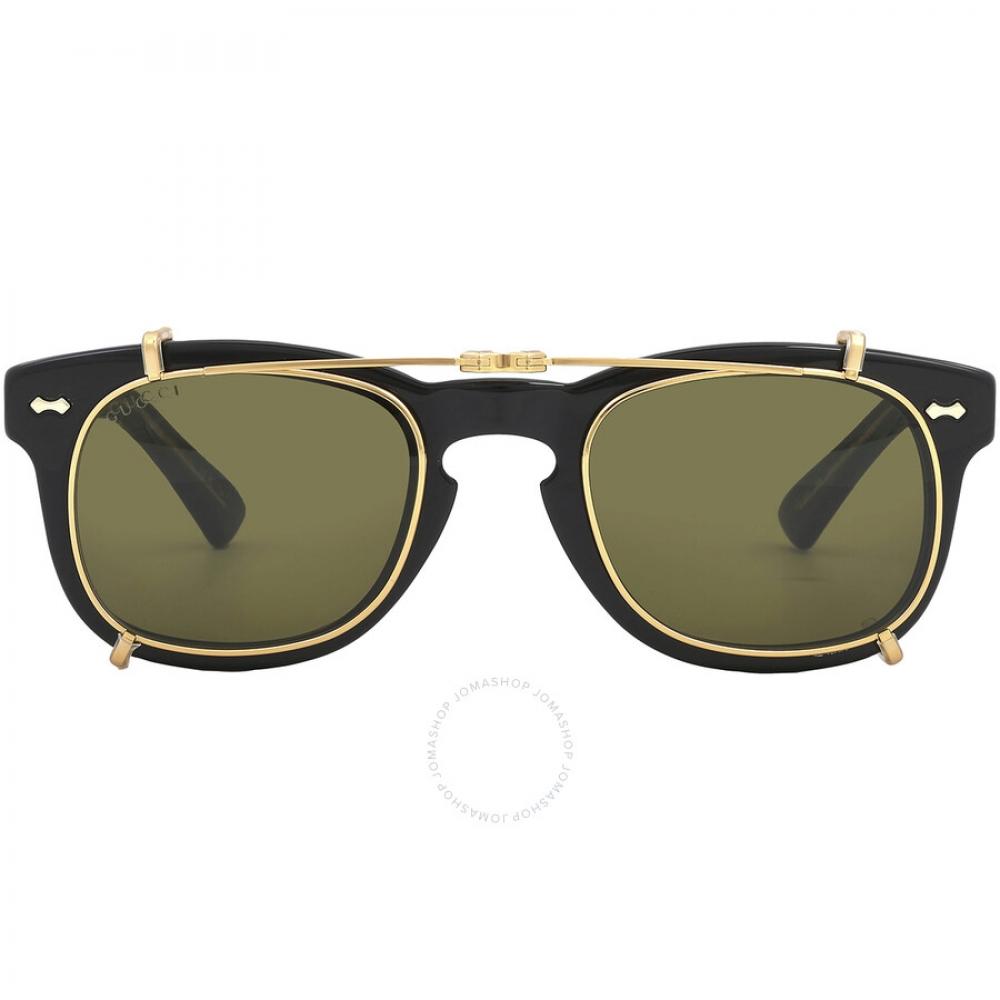 Gucci Yellow With Green Clip On Sport Unisex Sunglasses GG0182S 008 49 
Gucci Yellow With Green Clip On Sport Unisex Sunglasses GG0182S 008 49