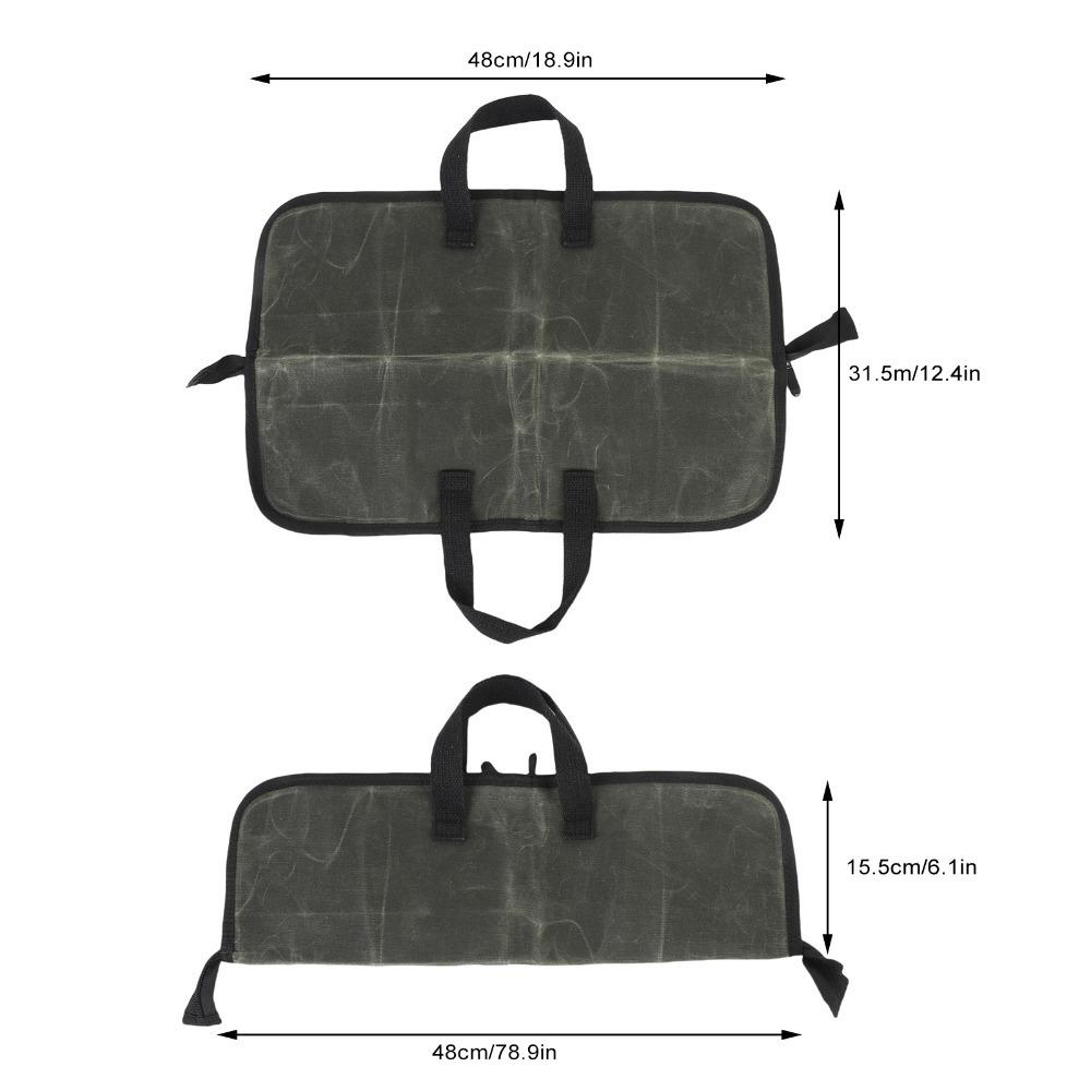 4 Slots Chef Tool Storage Bag Waxed Canvas Portable Knife Case Chef Knife Bag for Home Cooks зелений
4 Slots Chef Tool Storage Bag Waxed Canvas Portable Knife Case Chef Knife Bag for Home Cooks зелений