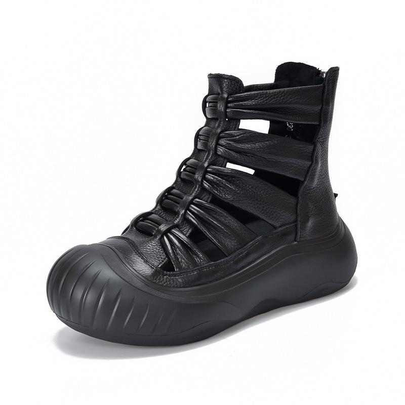 Johnature Hollow-out Breathable Summer Short Boots Genuine Leather Sandals Retro Women s Flat Platform Shoes 39 чёрный
Johnature Hollow-out Breathable Summer Short Boots Genuine Leather Sandals Retro Women s Flat Platform Shoes 39 чёрный