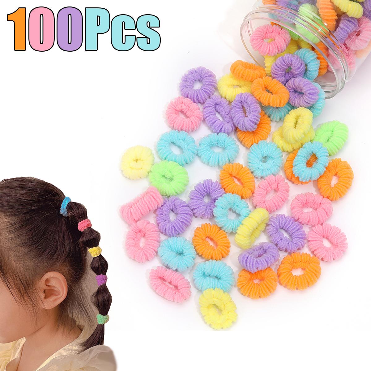 100Pcs Elastic Hair Tie Colorful Nylon Hair Bands Ponytail Holders Scrunchie Rubber Band Kid Hair Accessories For Girls Children
100Pcs Elastic Hair Tie Colorful Nylon Hair Bands Ponytail Holders Scrunchie Rubber Band Kid Hair Accessories For Girls Children